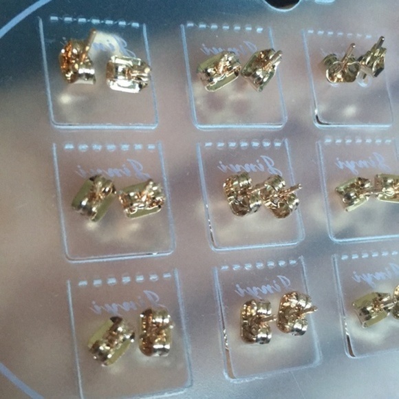 Set of 12 Tiny Apple Party Earrings - Picture 5 of 7